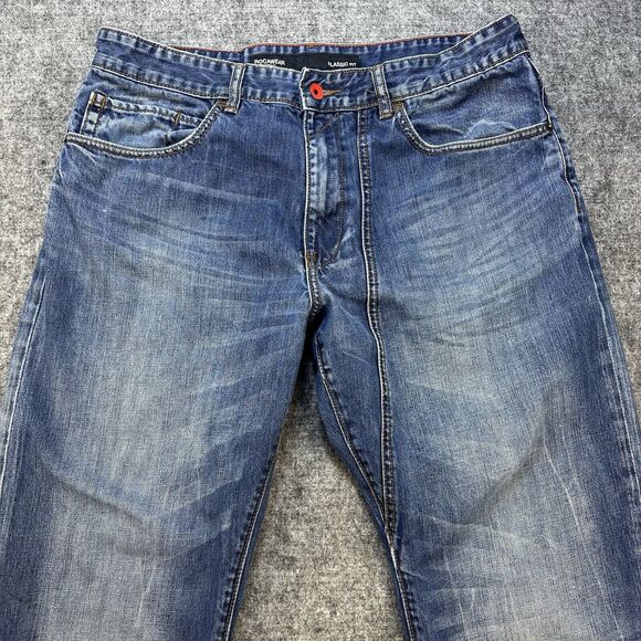 Rocawear Jeans Men 36 Classic Fit Baggy Embroidered Y2K Streetwear Heel Drag - Picture 2 of 15